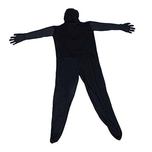 Veemoon Unsichtbarer Mann Cos Kostüm Für Erwachsene Bodys Mantel Ankleiden Körperanzüge Unsichtbarkeitsumhang Für Erwachsene Kostüme Für Männer Spandex-body Maskeradekostüm Black Elasthan von Veemoon