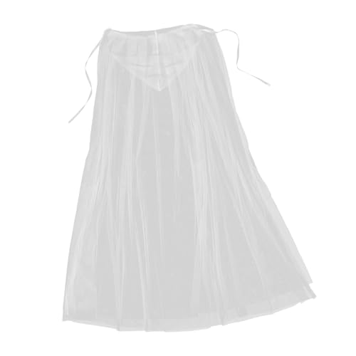 Veemoon Vampir-Umhang Halloween Umhang Halloween-Umhänge für Frauen Kapuzenmantel für Damen Halloween Cape Umhang für Frauen Kapuzenmantel für Halloween Halloweenkostüm Gittergewebe Weiß von Veemoon