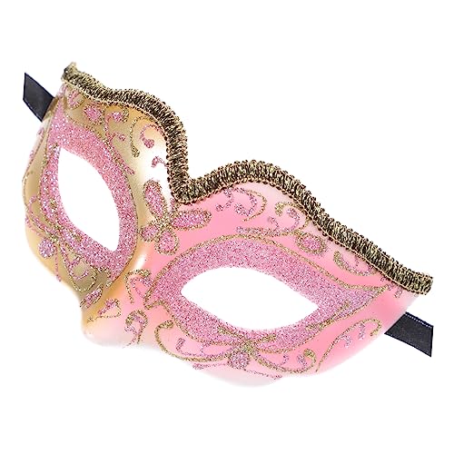 Veemoon Venezianische Maske Mit Glitzer – Halbmaske Für Karneval - Halloween Und Kostümpartys – Antike Retro-Design Ideales Kostümzubehör Für Kleine Narren Und Prinzessinnen von Veemoon