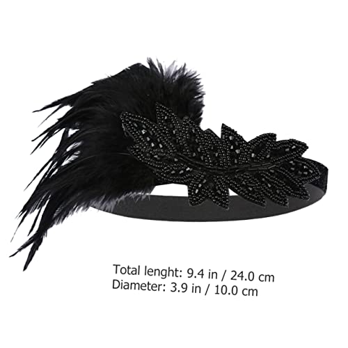 Veemoon Vintage Jahre Stirnband Damen Haarschmuck Retro Headpiece für Party Masquerade Performance Hochzeit Braut Fest Cosplay Zubehör von Veemoon