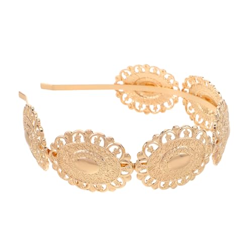 Veemoon Vintage Stirnband Party Kopfbedeckung Karnevals Haarband Glitzernde Stirnbänder Für Damen Vintage Haarkrone DIY Kopfbedeckung Retro Stil Haarkrone Metall von Veemoon