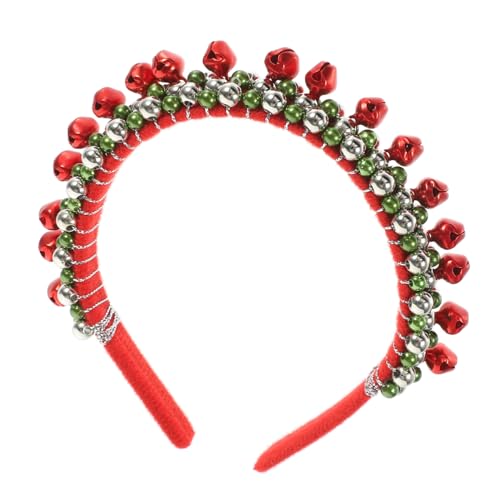 Veemoon Weihnachtlicher Haarreif mit Bunten Glocken Breites Stirnband Leichtes und Stoffmaterial Komfortabel und Langlebig Festliches Party Accessoire für Damen und Weihnachtsfeiern von Veemoon