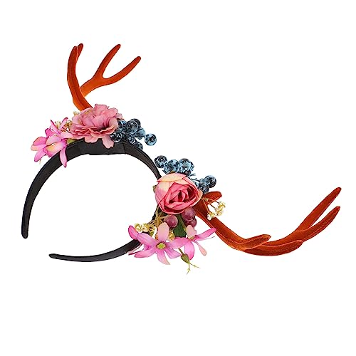 Veemoon Weihnachtliches Rentier Geweih Haarband Antler Haarschmuck für Kostüme Elastisches und Langlebiges Stirnband für Erwachsene Weihnachtsdekoration für Partys und Festliche Anlässe von Veemoon