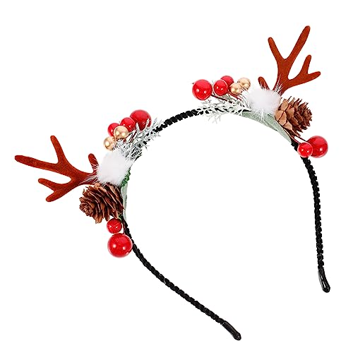 Veemoon Weihnachtliches Rentiergeweih Haarreif mit Künstlichen und Beeren Festliches Stirnband für Weihnachtsfeier Bühnenauftritte Cosplay und Festliche Kostüme Veemoon Weihnachtliches Rentiergeweih Haarreif mit Künstlichen und Beeren Festliches Stirnband für Weihnachtsfeier Bühnenauftritte Cosplay und Festliche Kostüme von Veemoon