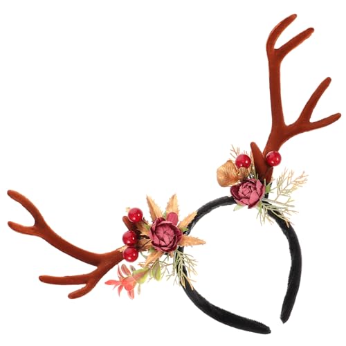 Veemoon Weihnachtliches Rentiergeweih Stirnband Realistisches Cosplay Haarreif für Erwachsene Festlicher Party Kopfschmuck für Weihnachten Karneval Bühnenauftritte Veemoon Weihnachtliches Rentiergeweih Stirnband Realistisches Cosplay Haarreif für Erwachsene Festlicher Party Kopfschmuck für Weihnachten Karneval Bühnenauftritte von Veemoon