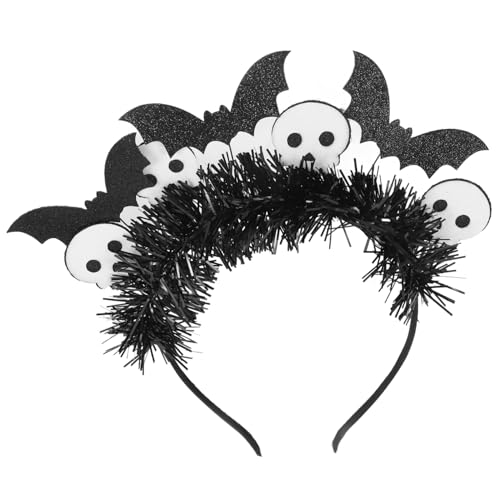 Veemoon Weißer Skelett Bat Head Hoop stirnband Haarreifen für Halloween Cosplay-Kopfschmuck Party-Stirnbänder Foto -Requisiten Halloween-Haarreifen Grüßer Black Veemoon Weißer Skelett Bat Head Hoop stirnband Haarreifen für Halloween Cosplay-Kopfschmuck Party-Stirnbänder Foto -Requisiten Halloween-Haarreifen Grüßer Black von Veemoon