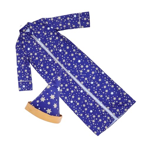 Veemoon Zaubererroben Und Umhang Blaues Zaubererkostüm Zaubererkostüm Damen Kleinkind Vampirkostüm Junge Zaubererkostüm Blauer Zaubererhut Zaubererkostüm Zaubererkostüm Polyester von Veemoon