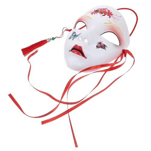 Veemoon handgezeichnete partymasken Halloweenkostüm Skelettparty Halloween-Maske halloween masken halloweenmaske dekoration gesichtsmaske Partykostümzubehör Party-Kostümmaske ABS-Material von Veemoon