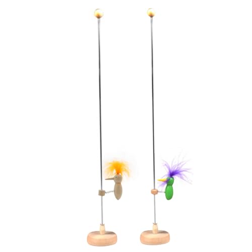 2pcs Woody Woodpecker Spielzeug Single Specht Vogel auf Einer Stabstange mit Stabiler Basis, Vintage Crazy Hacking Bird Retro klassisches Schreibtischspielzeug Style 1 1. von Veesper
