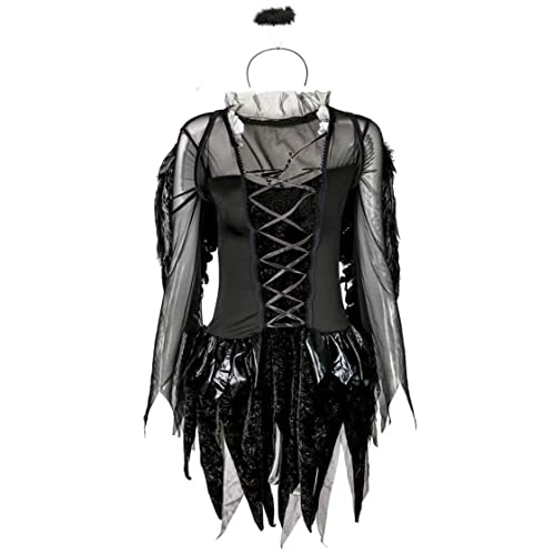 Halloween Frauen Kostüme gefallen Engel Kostüm Schwarze Bat gefallene Angel Devil Vampire Witch Kleid Erwachsener Cosplay M. von Veesper