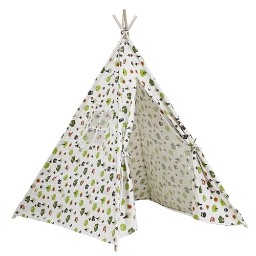 Teepee Zelt für Kinder, 51x47x47 Kinderspielzelt, tragbares Tipi -Zelt mit Fenster und sicherem Innenzeltspielhaus für Kinder Geburtstagsgeschenke grüne Blume Teepee Zelt für Kinder, 51x47x47 Kinderspielzelt, tragbares Tipi -Zelt mit Fenster und sicherem Innenzeltspielhaus für Kinder Geburtstagsgeschenke grüne Blume von Veesper