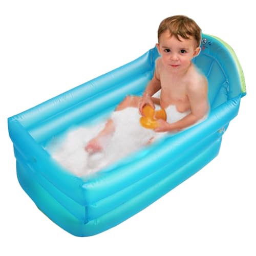 Veesper Aufblasbarer Pool -Leckdosen PVC Kiddie Pool mit Rückenlehne, Faltbare Isolierung in Schwimmen für Baby, Kleinkind, Kinder Garten Hinterhof im Freien Sommerspaß von Veesper