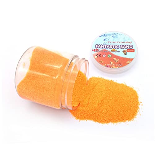 Veesper Bunte Sandkunst-Kits für Kinder, hydrophobe Kinder Spielen farbige Sandspielzeug Anti-in-Fahrt-Sandorange Veesper Bunte Sandkunst-Kits für Kinder, hydrophobe Kinder Spielen farbige Sandspielzeug Anti-in-Fahrt-Sandorange von Veesper
