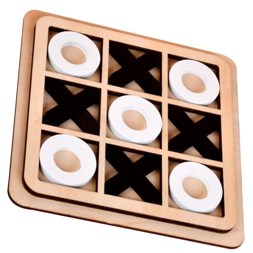 Veesper Tischspiele für Kinder, interaktive Entwicklungsnägungen und Crosses Gam Holz Mini Smooth Geruchfreie XO-Spielbrettspiele für Familienfeier, Black + White Veesper Tischspiele für Kinder, interaktive Entwicklungsnägungen und Crosses Gam Holz Mini Smooth Geruchfreie XO-Spielbrettspiele für Familienfeier, Black + White von Veesper