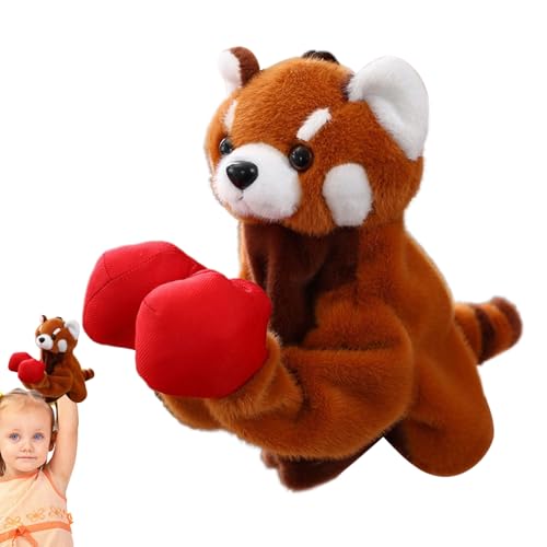 Handpuppen, Tierhandpuppen | Ausgestopfte Geschichte spricht Spielzeug - Weiche interaktive Boxpuppe mit einziehbarem Arm für Kleinkinder Alter 3+ Klassenzimmer Partyspiele StoryTeeling von Veeteah
