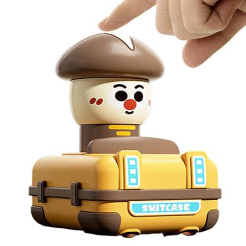 Spielzeugwagen für, 360 ° rotierendes Stuntauto - Nettes Cartoon -Form -Stunt -Auto mit Gemüsebild | Interaktiver Spielzeug -LKW mit einziehbarer Pull Rod zum Geburtstag Neujahr von Veeteah