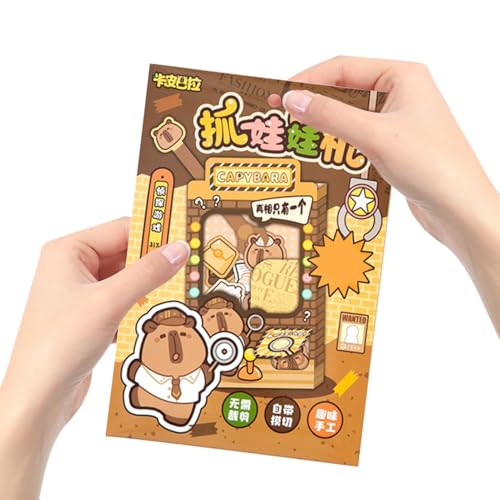 Veeteah Capybara-Klauenmaschine, Capybara-Spielzeug-Klauenmaschine - Handgefertigte Capybara Arcade-Spielmaschine | Drehmaschine, Papiergreifer-Maschinenspielzeug, Lernspielspielzeug Veeteah Capybara-Klauenmaschine, Capybara-Spielzeug-Klauenmaschine - Handgefertigte Capybara Arcade-Spielmaschine | Drehmaschine, Papiergreifer-Maschinenspielzeug, Lernspielspielzeug von Veeteah