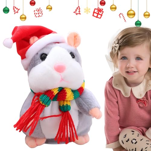 Veeteah Spielzeug wiederholen | Soundaufnahme Plüsch Tierspielzeug - automatische Schüttelfrost -Kopf -Plüsch -Puppe mit und Scarfedukationswerkzeug für Familienspiele Nacht Geburtstag von Veeteah
