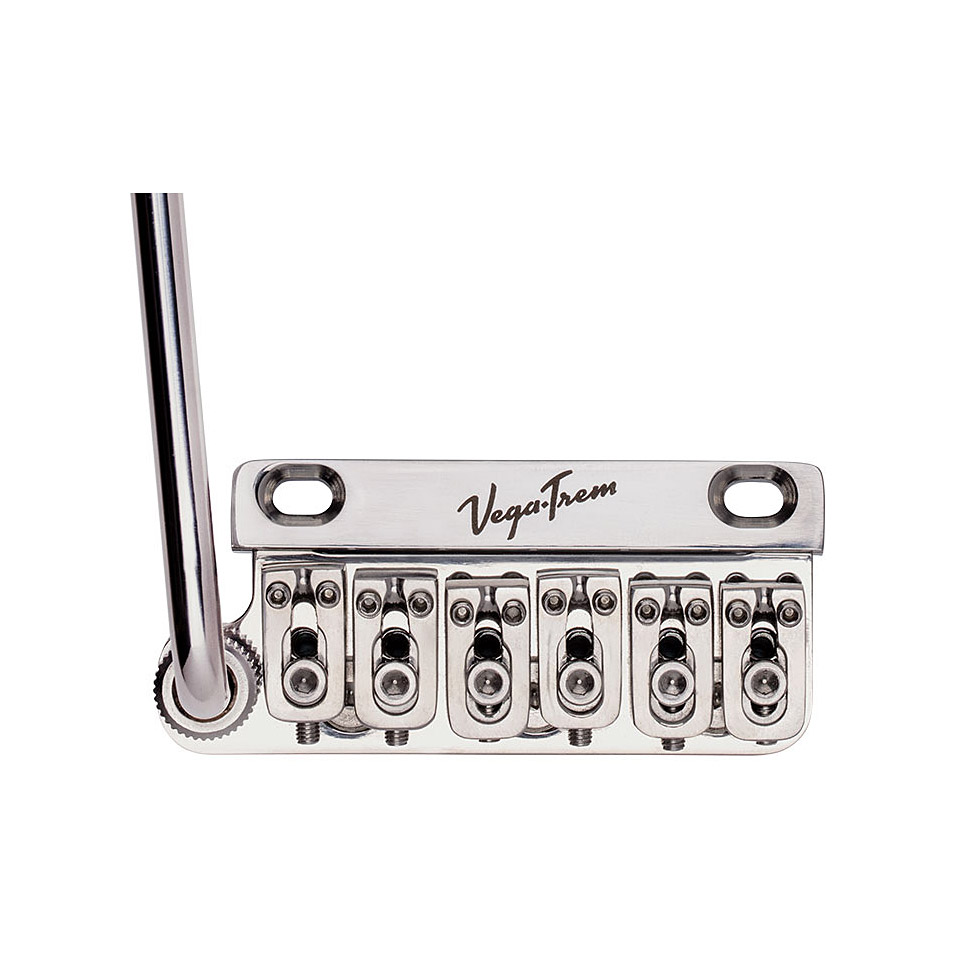 VegaTrem VT-1 Ultra Trem 2 Point Pivot Glossy Steel Leftha Tremolo von VegaTrem