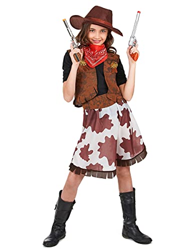 Cowgirl-Kostüm, für Mädchen von Vegaoo