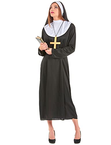 DEGUISE TOI Nonnen-Kostüm für Damen - Schwarz von Vegaoo