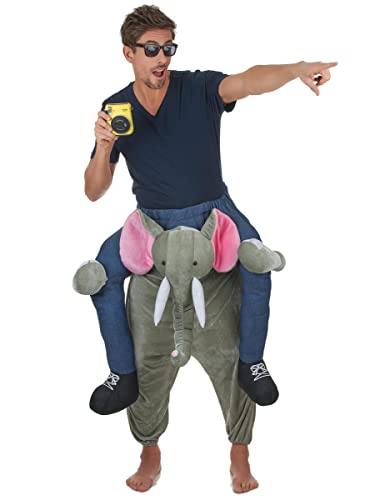Generique Witziges Elefantenkostüm Huckepack-Kostüm von Vegaoo