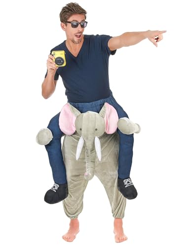 Generique Witziges Elefantenkostüm Huckepack-Kostüm von DEGUISE TOI