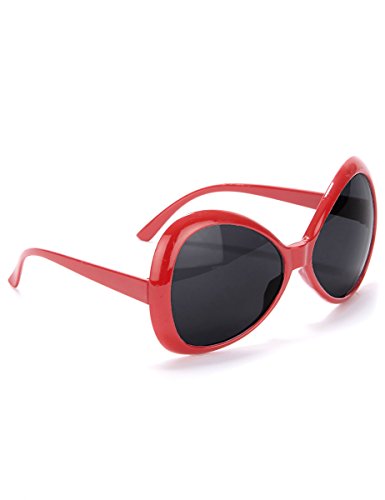 DEGUISE TOI 70er Disco Brille in rot für Erwachsene - Rot von Vegaoo