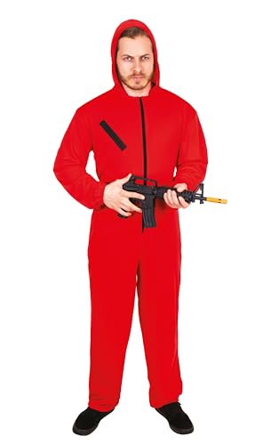 P'tit Clown Deguise TOI Kostüm Overall Dieb rot Erwachsene – L/XL (160 – 190 cm) von P'tit Clown