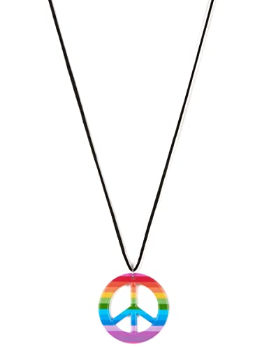 DEGUISE TOI Bunte Hippie-Halskette für Erwachsene - Schwarz von DEGUISE TOI