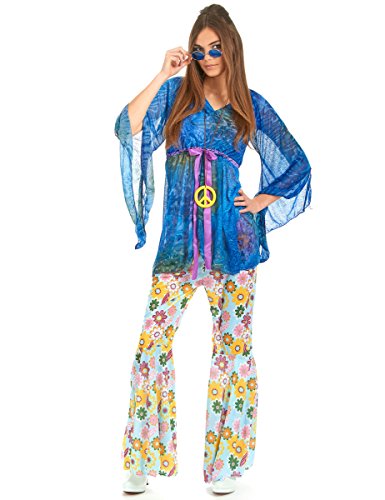 DEGUISE TOI Hippie-Kostüm Flower Power für Damen bunt - Bunt von DEGUISE TOI