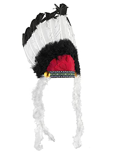 DEGUISE TOI Indianer Häuptlings-Kopfbedeckung mit Federn für Erwachsene - Bunt von Vegaoo