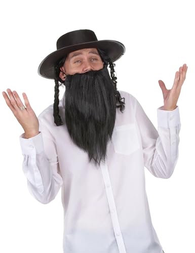 DEGUISE TOI VEGAOO - Rabbi-Hut für Erwachsene - Einheitsgröße - Schwarz - Accessoires - - Carnaval von DEGUISE TOI