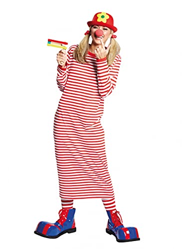 PartyXPeople Rivel-Shirt Langarm | langes Clownskleid | geringeltes Clownskostüm | rot-weiß 14868 - Gr. 5 (M) PartyXPeople Rivel-Shirt Langarm | langes Clownskleid | geringeltes Clownskostüm | rot-weiß 14868 - Gr. 5 (M) von PartyXPeople