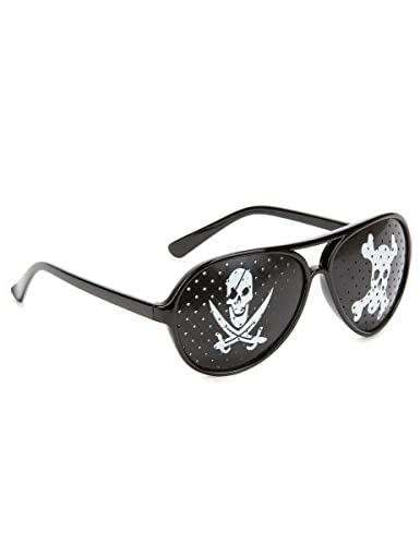Vegaoo Schwarze Piratenbrille - Schwarz Vegaoo Schwarze Piratenbrille - Schwarz von Vegaoo