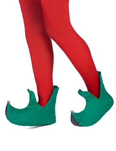 Generique - Wichtel-Schuhe Kostümzubehör Elf grün Einheitsgröße von DEGUISE TOI