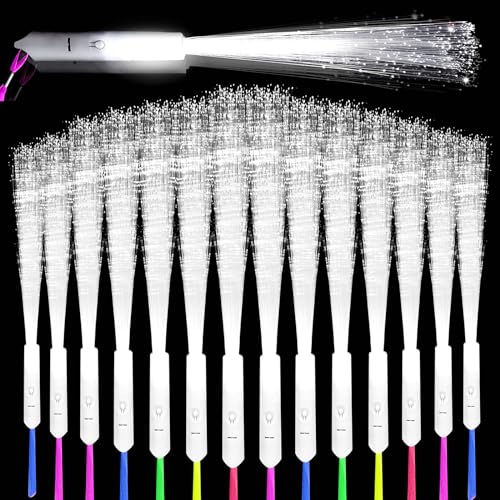 Vegena Glasfaser Leuchtstab, 30 Stück Weiß LED Leuchtwedel Set, LED Leuchtstab Glasfaser, LED Hochzeit Leuchtwedel 3 Modi, Glasfaser Leuchtstäbe, LED Leuchtstäbe Glasfaserlampe Für Partys Konzert Vegena Glasfaser Leuchtstab, 30 Stück Weiß LED Leuchtwedel Set, LED Leuchtstab Glasfaser, LED Hochzeit Leuchtwedel 3 Modi, Glasfaser Leuchtstäbe, LED Leuchtstäbe Glasfaserlampe Für Partys Konzert von Vegena