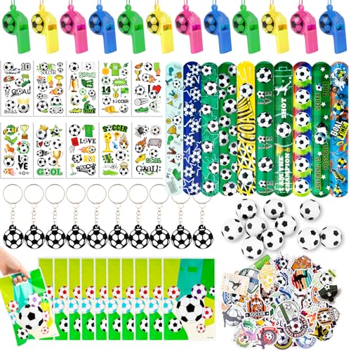 110Stk Fußball Mitgebsel Kindergeburtstag Gastgeschenke mit Schnapparmband Flummis Schlüsselanhänger Tattoos Aufkleber Geschenktüten Fussball Party Mitbringsel Geburtstag Give Aways für Kinder 110Stk Fußball Mitgebsel Kindergeburtstag Gastgeschenke mit Schnapparmband Flummis Schlüsselanhänger Tattoos Aufkleber Geschenktüten Fussball Party Mitbringsel Geburtstag Give Aways für Kinder von Veilhoho