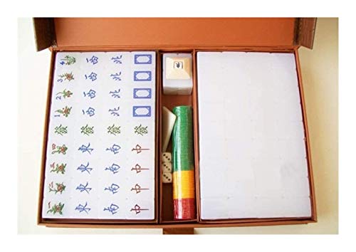 VejiA Chinesisches Mahjong, Heim-Mahjong-Karte, tragbares Mahjong im Schlafsaal/Reisetourismus, Schachkartenspiel auf dem Tisch von VejiA