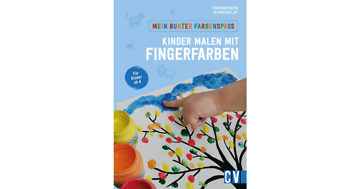 Buch - Mein bunter Farbenspaß - Kinder malen mit Fingerfarben Buch - Mein bunter Farbenspaß - Kinder malen mit Fingerfarben von Velber Verlag