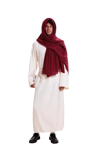 Velcoxplay Erwachsene Halloween Jesus Kostüm Herren Christ Saint Robe biblische religiöse Heilige Robe Halloween Party Rollenspiel M Velcoxplay Erwachsene Halloween Jesus Kostüm Herren Christ Saint Robe biblische religiöse Heilige Robe Halloween Party Rollenspiel M von Velcoxplay