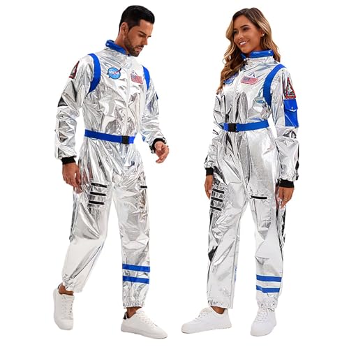 Velcoxplay Herren Astronaut Kostüm Weltraum Raumfahrer Astronauten-Anzug Spaceman Overall Outfit Silber und Blau M Velcoxplay Herren Astronaut Kostüm Weltraum Raumfahrer Astronauten-Anzug Spaceman Overall Outfit Silber und Blau M von Velcoxplay