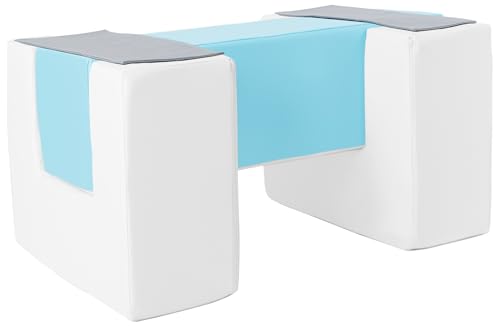 Steg Klett Großbausteine Softbausteine Schaumstoffbausteine Spielbaustein (Farbe: weiß, hellblau, grau) von Velinda