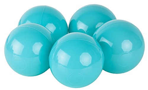 Velinda 150 Bälle,Bällebad/Bällezelt/Kinderpool Plastikbälle Spielbälle Kinderbälle O7cm (Farbe der Bälle: türkis) von Velinda