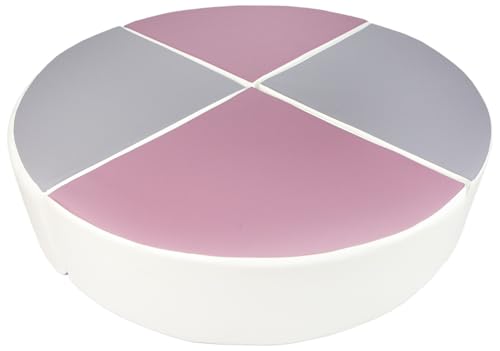 Velinda 4 Großbausteine Schaumstoffbausteine Softbausteine Bauklötze Riesenbausteine Rad (Farbe: weiß, grau, violett) von Velinda