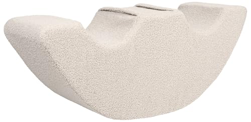Velinda Doppel-Schaukelfigur Schaumstoff-Wippe Balancierbrücke Wippschaukel Bouclé (Farbe: cappuccinofarben) von Velinda