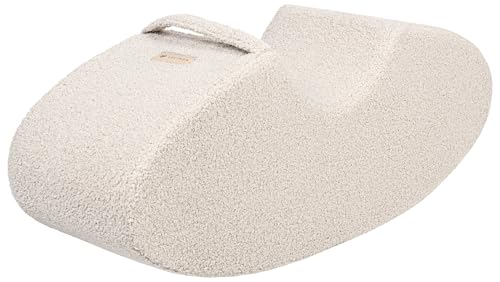 Velinda Kinderwippe Schaukelwippe Schaukelstuhl Schaumstoff-Wippe Wippschaukel Bouclé (Farbe: cappuccinofarben) von Velinda