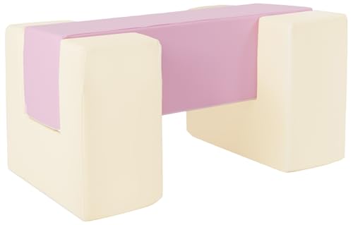 Velinda Steg Großbausteine Softbausteine Schaumstoffbausteine Softplay Spielbaustein (Farbe: pink (Pastell), gelb (Pastell)) von Velinda