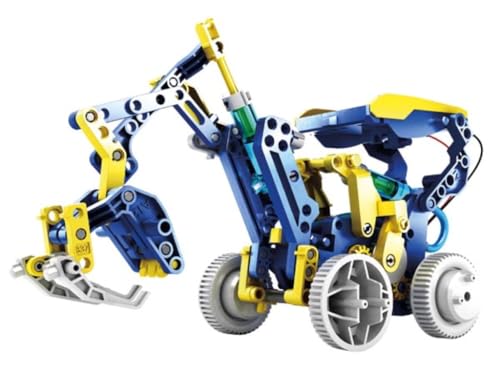 Velleman Roboter Bausatz, Solar- und Hydraulik-Roboter, 12-in-1, Spielzeugroboter, STEM-Konstruktionsspielzeug von Velleman