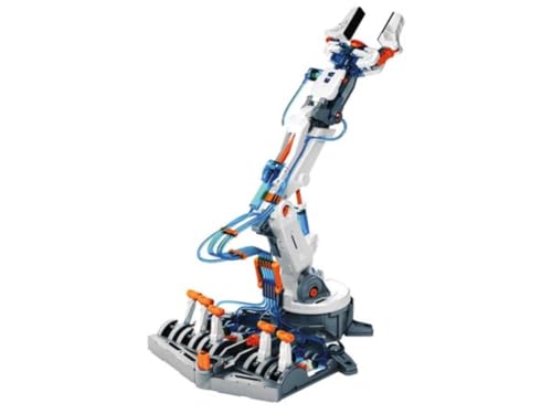 Velleman Roboter Bausatz, Hydraulik-Roboterarm, Spielzeugroboter, STEM-Konstruktionsspielzeug von Velleman